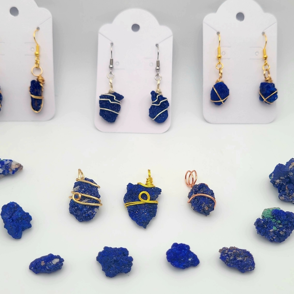 Azurite Gemstones - crystals jewelry